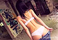 i banged slim teen megan venturi in abandond hospital, cum in her pussy