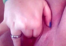 Chubby Woman Plays with Her Fat Pussy