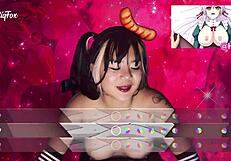 Bouncy Tits Faphero: Exotiqfox Solo Gooner Girl Masturbates and Bounces Ass on Dick