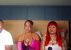 Intimate home orgy with ten men and diverse women.