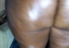 naej ae feels wet anal pleasure with dildo on ebony body