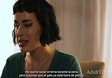 Desperate to keep their lifestyle, he offers his white wife to his black boss