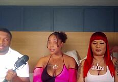 Intimate home orgy with ten men and diverse women.