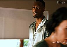 Desperate to keep their lifestyle, he offers his white wife to his black boss