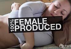 Yanks Monte Rubs Her Shaved Hairless Pussy to Climax