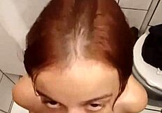 Oh wow, my half-brother devoured my pussy lips in the bathroom while our parents were away!