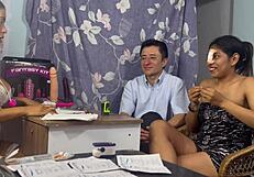 Doctor Threesome Extracts Semen from Hot Busty Patient