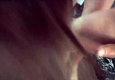 Cute girl gets banged in hot gangbang with cum on pussy