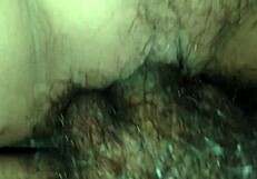 Douses big cock in oil to fit her tight grip