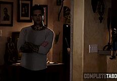 slender taboo teen in intense scene