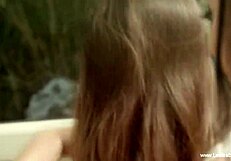 Beautiful kissing lesbian lust fun session