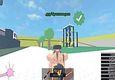 สาวฮอร์เรอร์โดนกระแทกหนักในคอนโดโรบล็อกซ์