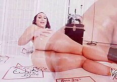 Watch Busty Redhead Nina Kayy Play with Vibrator and Oil!