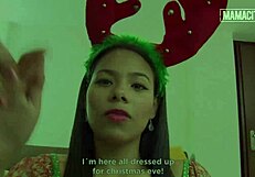 huge tits latina andrea flores cheats during christmas with neighbor - mamacitaz