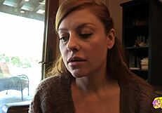 so this skinny redhead lesbian bimbo craves her hairy pussy licked out