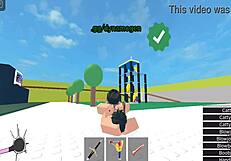 Horror girl gets banged hard in Roblox condo