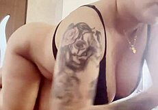 Big Boobs Burst Out From Black Bra With Intense Force