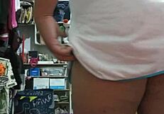 Chubby Wife Showing Her Fat Ass In Panties