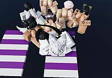 i compiled these roblox sluts in group threesomes