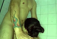 Tight Pussy Creampie In Bathroom