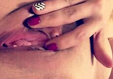 erica's rubbing her perfect pussy naked