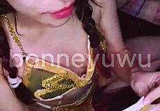 Bonneyuwu As Leia Gets Cum On Face In Bed