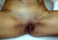 Watch her shave unshaven pussy up close by the pool