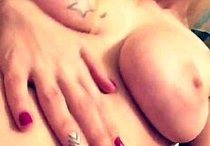 erica's rubbing her perfect pussy naked