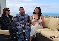 Evita Love strips and dances wildly in uncensored interview!