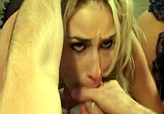 Several Great Blonde Pornstars Have An Orgy With Cum Swapping In The End