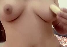banana in both my holes feels so wild