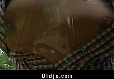 Lucky Grandpa Fucks Sexy Teen 18+ Blonde in Van