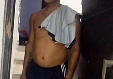 Curvy colombian wife cheats by fucking her husband's friend's huge cock while he works