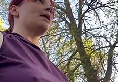 my kinky easter with humiliation and bdsm orgasms in forest