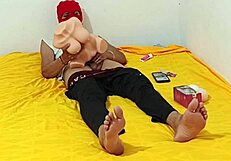 My big penis craves fucking a latina slut while i masturbate this soft silicone torso