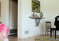 watching my real stepsis take jizz in her mouth. that ebony handjob was unreal.