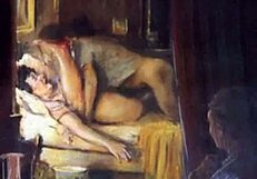 Vintage drawings featuring erotic and hairy themes from antique collections