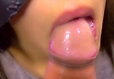 Japanese Hot Step Sister Gets Cumshot Facial After Blowjob Close-Up