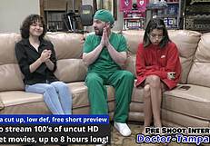 dr tampa checks brooklyn rossi's tight shaved slit