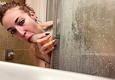 Yo, this redhead teen’s shower play with toys is pure fire! 🔥
