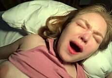 Man, my stepsis keeps teasing until her pussy gets creamed hard.