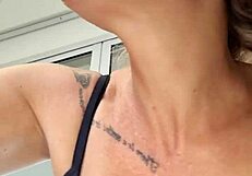 AlineMILF Gagging Deepthroat with Cum in Mouth in Retro Update 268