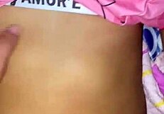 Stepfather Gets Horny With Pajamas And Cums On Bed