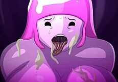 Princess Bubblegum Joins Wild 3some with Dark Heart Action