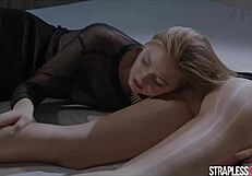 Merry pies' uncontrollable cock in heels and pantyhose!