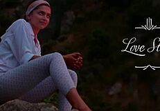 having an intimate moment together