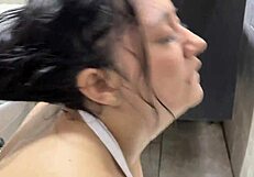 i follow my stepsister and relax inside her tight space