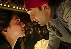 having an intimate moment together