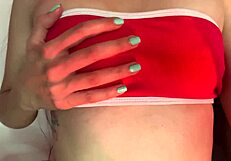 Beautiful Colombian Teen Gamer Fingers Herself Privately