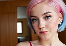 i created my virtual girlfriend mia pink for fun